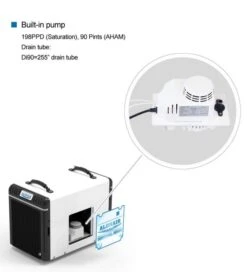 Alorair Sentinel HDi90 90 Pint Dehumidifier With Pump For Basements And Crawl Spaces -Home Sale Store alorair hdi90 pump image