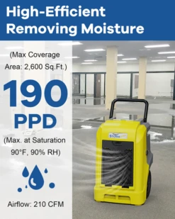 AlorAir Storm Ultra LGR 90 Large Capacity 190 Pint Smart Wi-Fi Commercial Dehumidifier With Pump, Yellow 18 AlorAir Storm Ultra LGR 90 Large Capacity 190 Pint Smart Wi-Fi Commercial Dehumidifier With Pump, Yellow -Home Sale Store alorair ultra hd90 pints