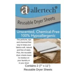 AllerTech® Reusable Dryer Sheets -Home Sale Store dryer sheets label