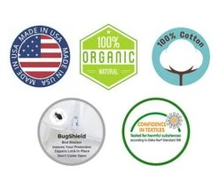 Organic All-Cotton Allergy Pillow Covers -Home Sale Store n 7252478b m va dv white 400fx 2