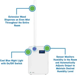 PureGuardian 90-Hour Ultrasonic Warm Or Cool Mist Humidifier 12 PureGuardian 90-Hour Ultrasonic Warm Or Cool Mist Humidifier -Home Sale Store pureguardian h7550 3.webp