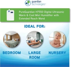 PureGuardian 90-Hour Ultrasonic Warm Or Cool Mist Humidifier 14 PureGuardian 90-Hour Ultrasonic Warm Or Cool Mist Humidifier -Home Sale Store pureguardian h7550 5.webp